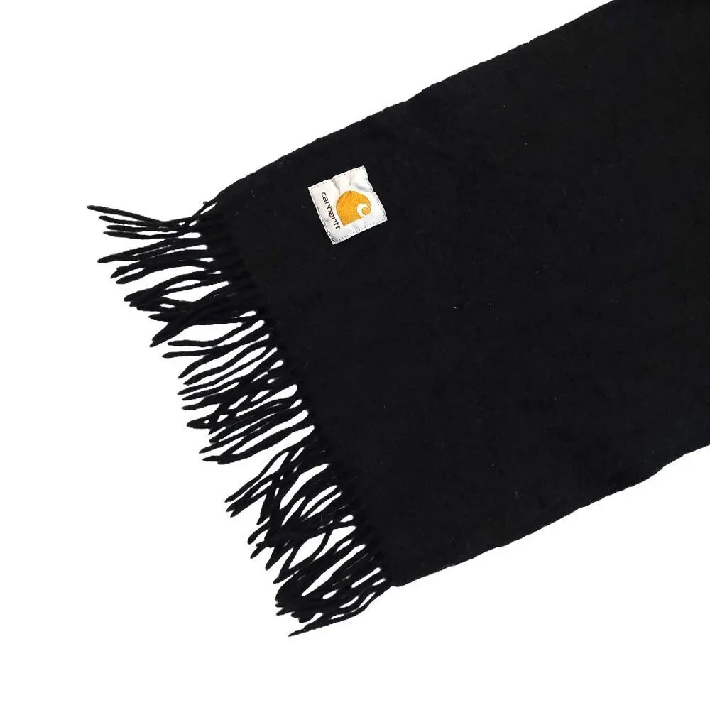 Carhartt Classic Vintage Medium Black Wool Men's Scarf